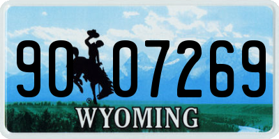 WY license plate 9007269