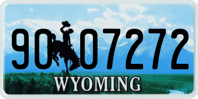 WY license plate 9007272