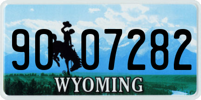 WY license plate 9007282