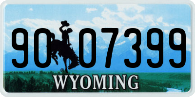 WY license plate 9007399
