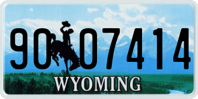 WY license plate 9007414