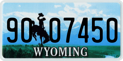 WY license plate 9007450