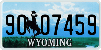 WY license plate 9007459