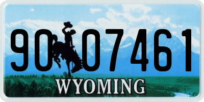 WY license plate 9007461