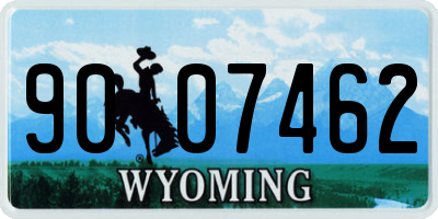 WY license plate 9007462