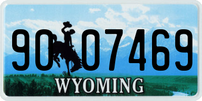 WY license plate 9007469