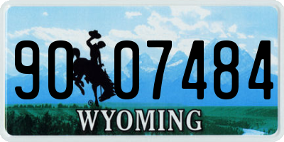 WY license plate 9007484