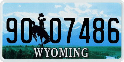 WY license plate 9007486