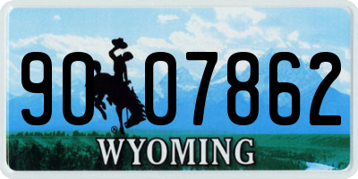 WY license plate 9007862