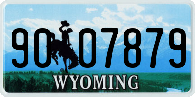 WY license plate 9007879