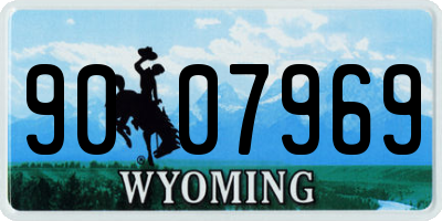 WY license plate 9007969