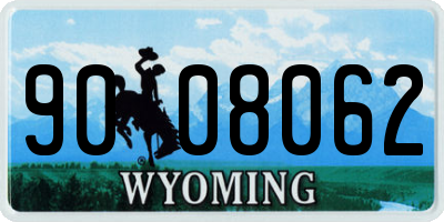 WY license plate 9008062