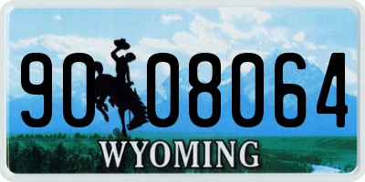 WY license plate 9008064