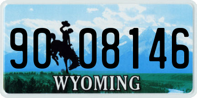 WY license plate 9008146