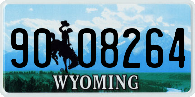 WY license plate 9008264