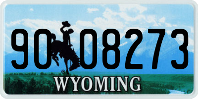 WY license plate 9008273
