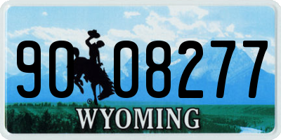 WY license plate 9008277