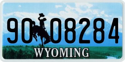 WY license plate 9008284