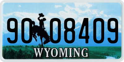 WY license plate 9008409