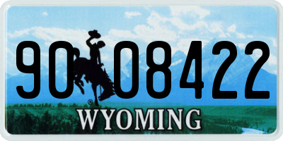 WY license plate 9008422