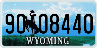 WY license plate 9008440