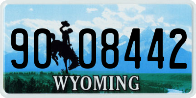 WY license plate 9008442