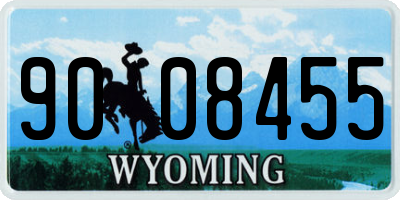 WY license plate 9008455