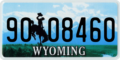 WY license plate 9008460