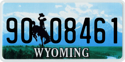 WY license plate 9008461