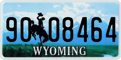 WY license plate 9008464