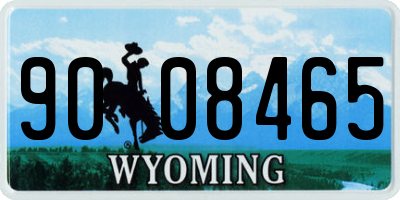 WY license plate 9008465