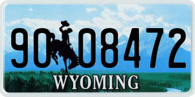 WY license plate 9008472