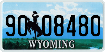 WY license plate 9008480