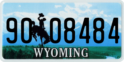 WY license plate 9008484