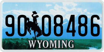 WY license plate 9008486
