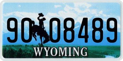 WY license plate 9008489
