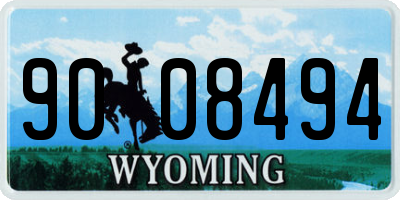 WY license plate 9008494
