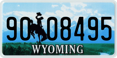 WY license plate 9008495