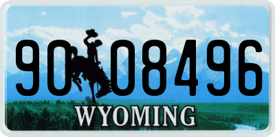 WY license plate 9008496