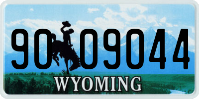 WY license plate 9009044