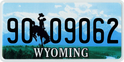 WY license plate 9009062