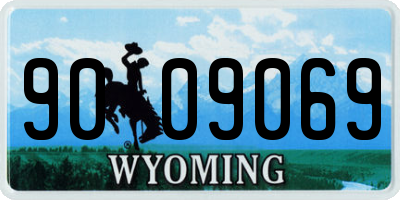 WY license plate 9009069