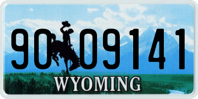 WY license plate 9009141