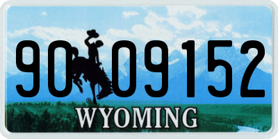 WY license plate 9009152
