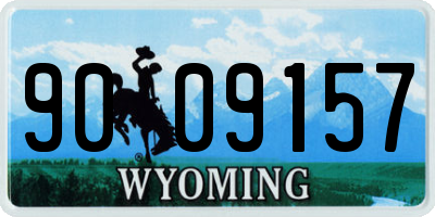 WY license plate 9009157