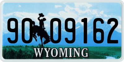 WY license plate 9009162