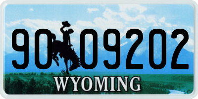 WY license plate 9009202