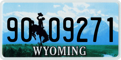 WY license plate 9009271