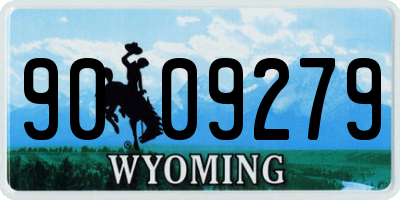 WY license plate 9009279