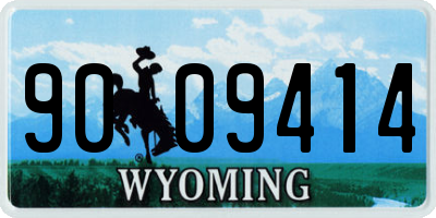 WY license plate 9009414